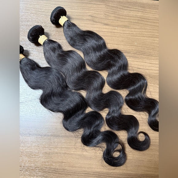100% human hair body wave bundle 24 24 24 inches